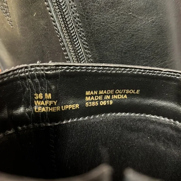 CARVELA‎ BLACK LEATHER RIDING BOOTS